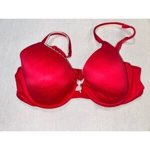 Red Bra‎ Size 34C Victoria Secret Body By Victoria Push Up Lined Wired Padded